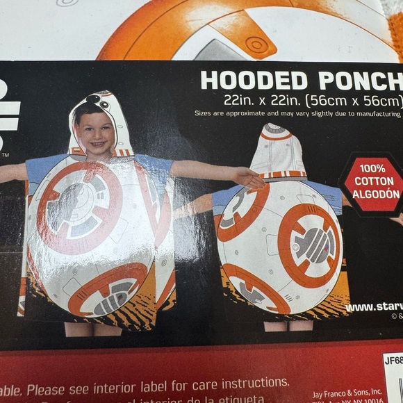 2 Star Wars Hooded Poncho 22” x 22” - Picture 8 of 8